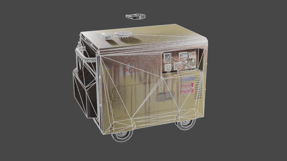 RUSTED GENERATOR (LOW-POLY)  preview image 2